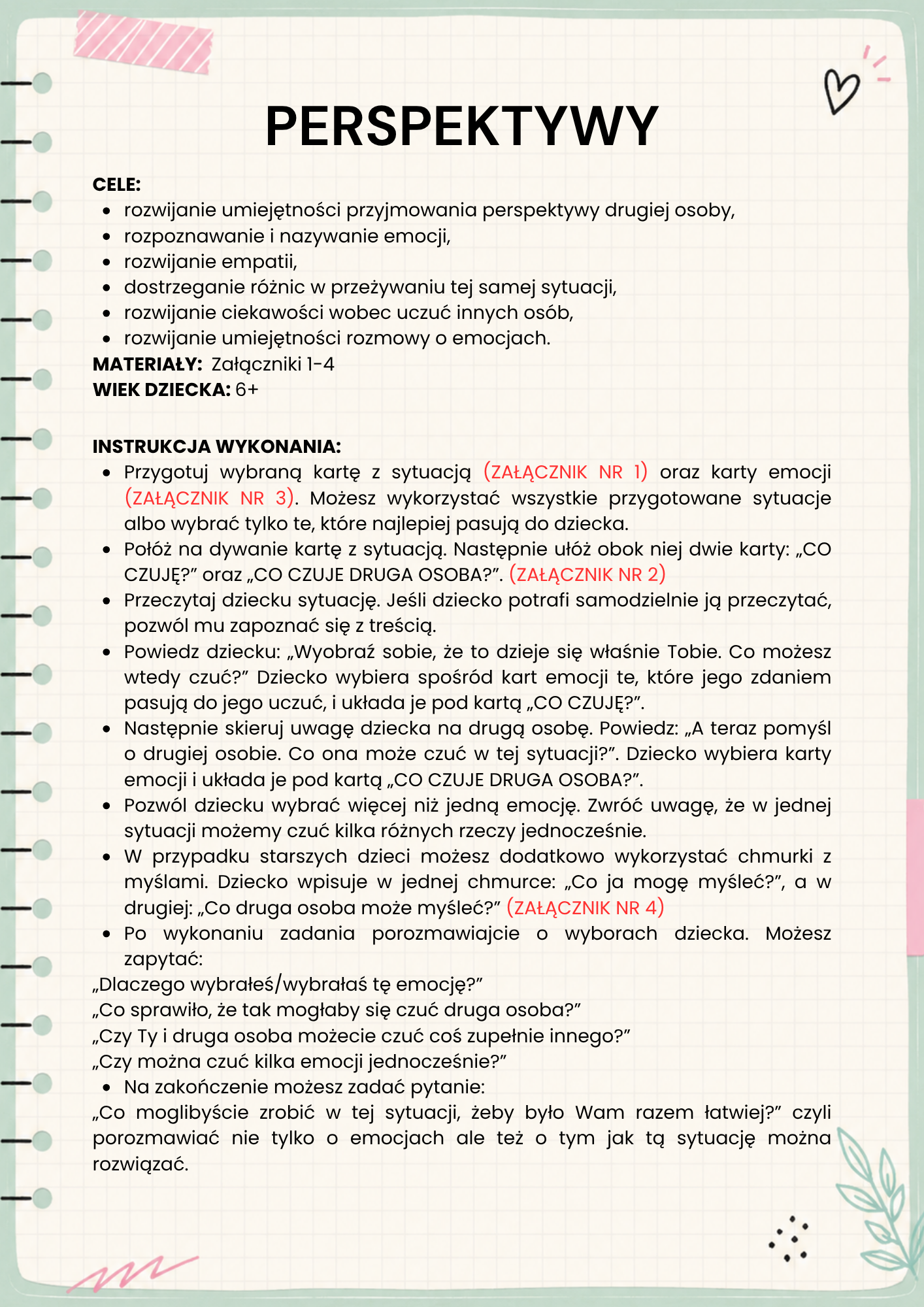Kreatywny Zeszyt Psychologa - Relacje rodzinne - obrazek 5